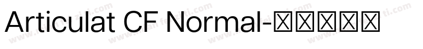 Articulat CF Normal字体转换
